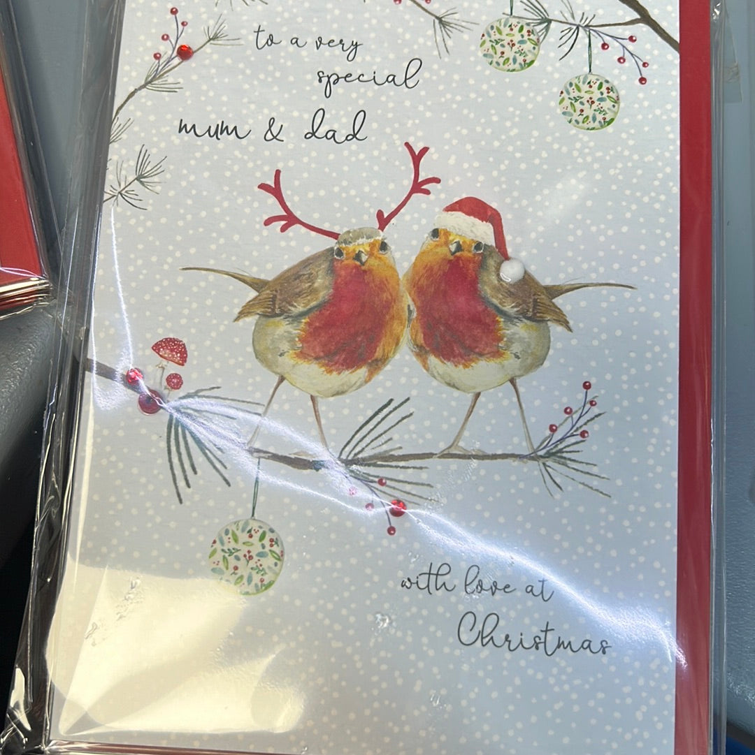 Mum & Dad Christmas Card - Cinnamon Aitch