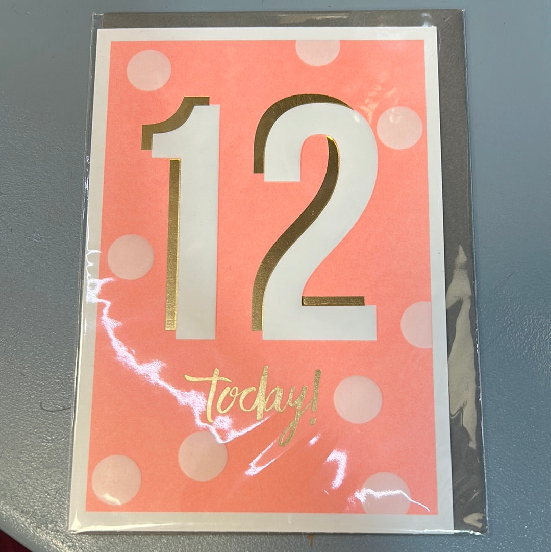 12 Birthday Card - Paperlink