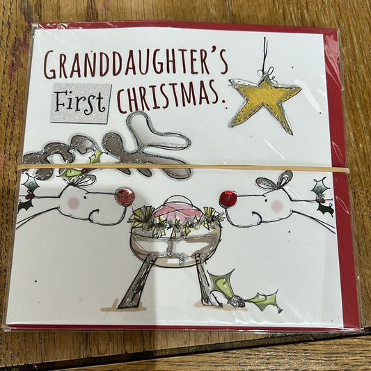 Granddaughter 1st Christmas Card - Tracey Russell