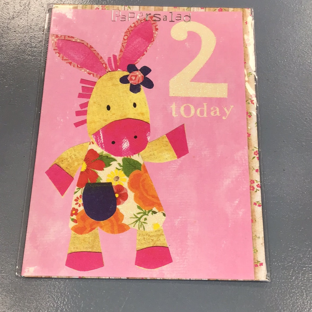 2nd Birthday Girl Card - Papersalad