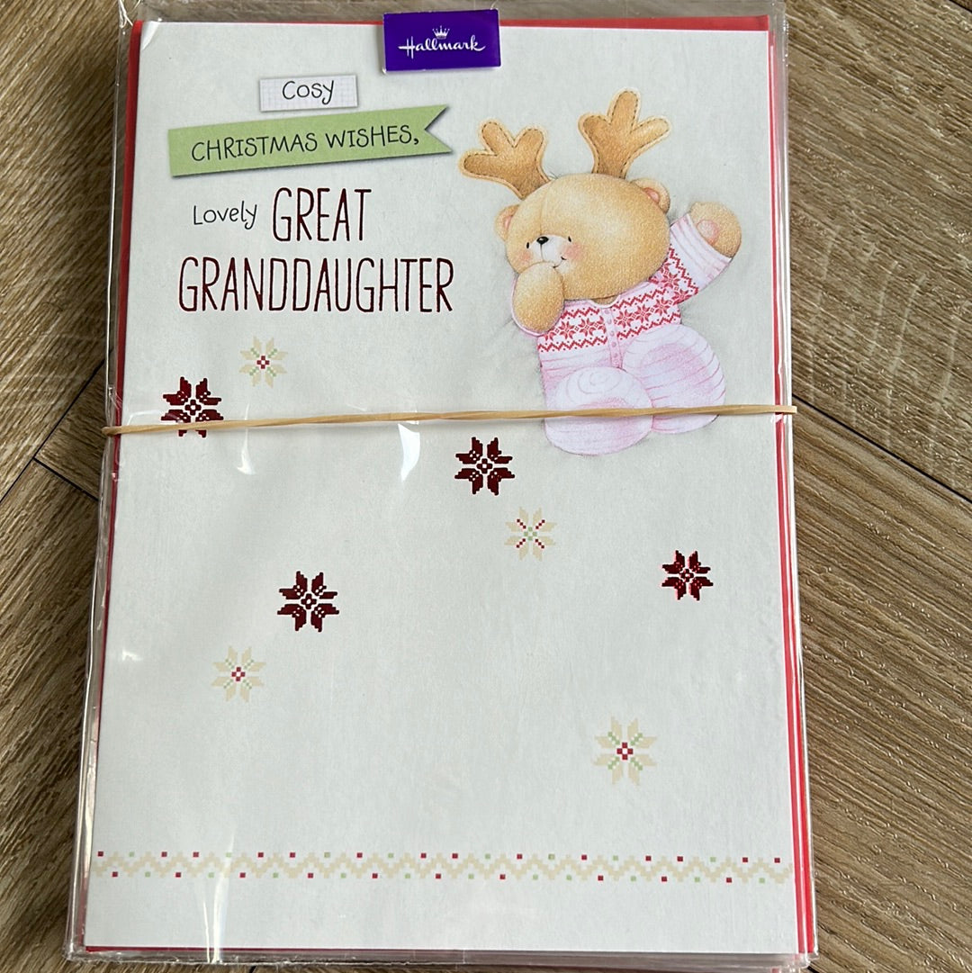Great Granddaughter Christmas Card - Hallmark