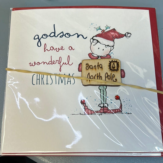 Godson Christmas Card - Tracey Russell
