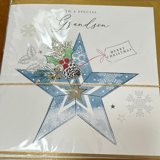 Grandson Christmas Card - Katie Phythian