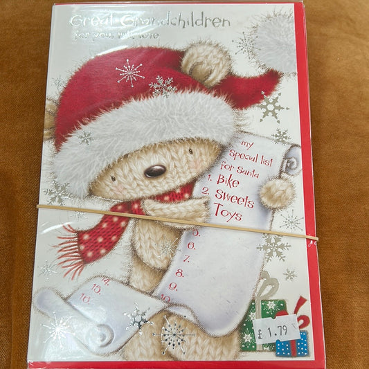 Great-Grandchildren Christmas Card - CC