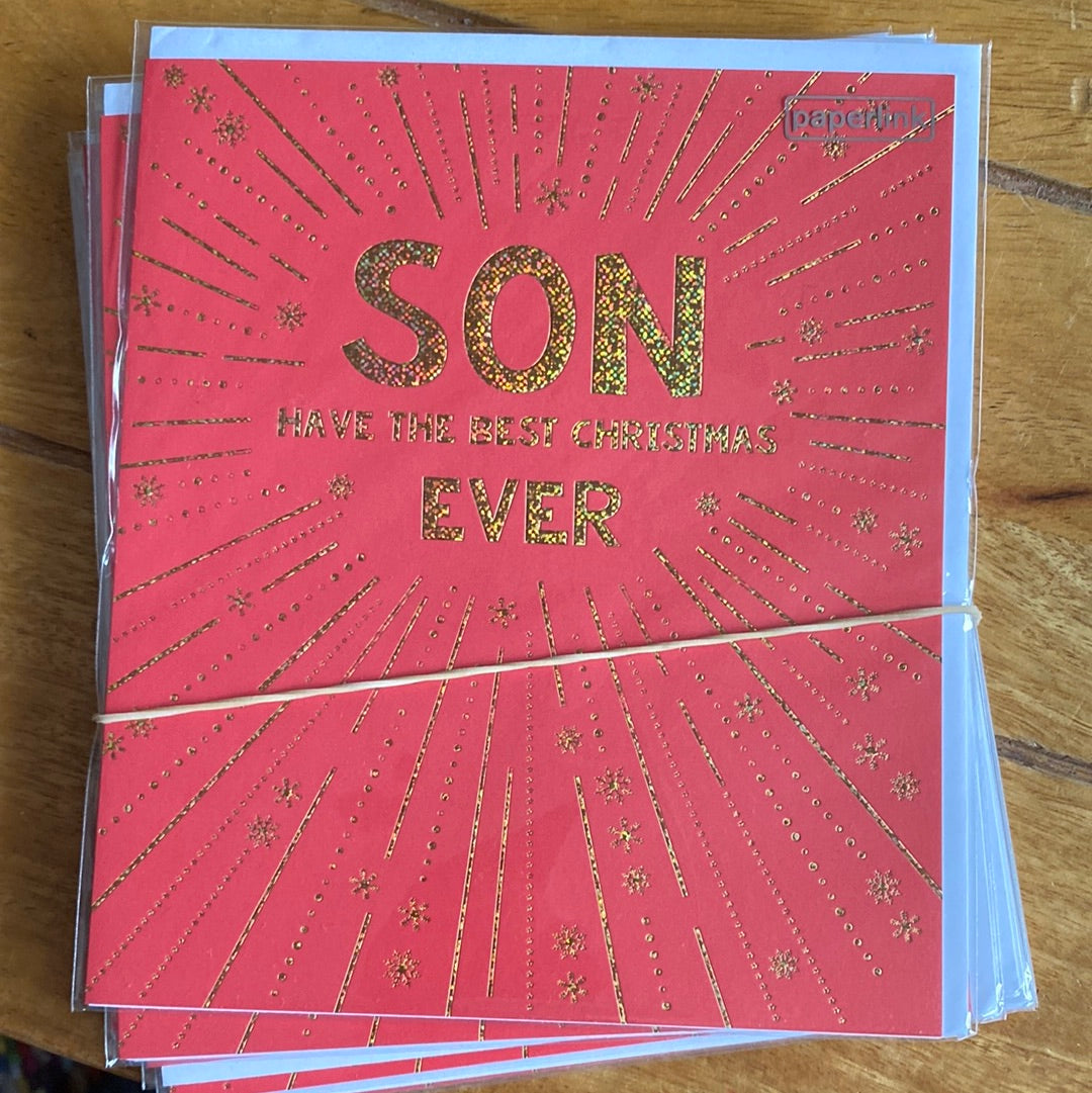 Son Christmas Card - Paperlink