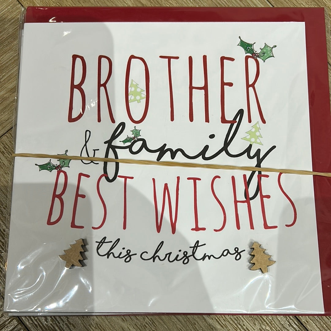 Brother & Family Christmas Card - Tracey Russell