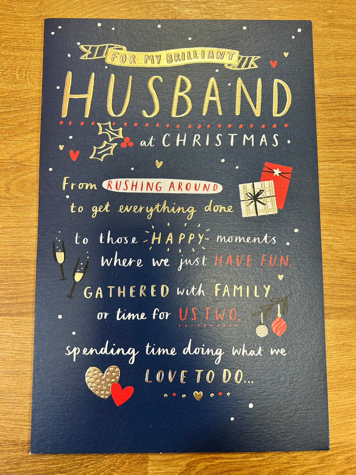 Husband Christmas Card