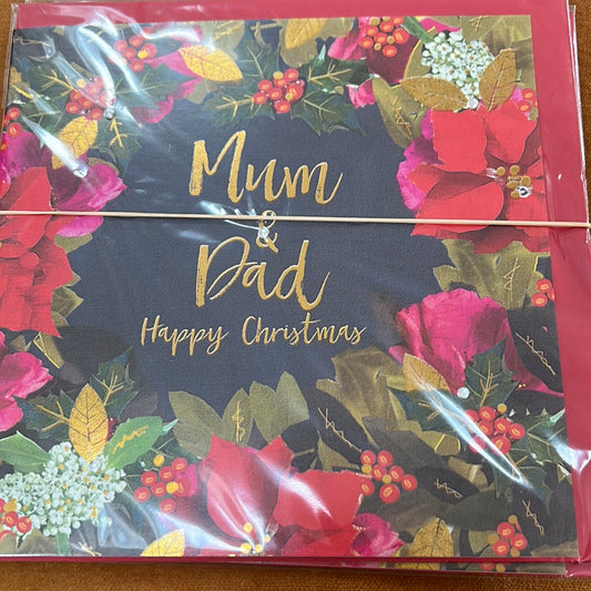 Mum & Dad Christmas Card - H&G