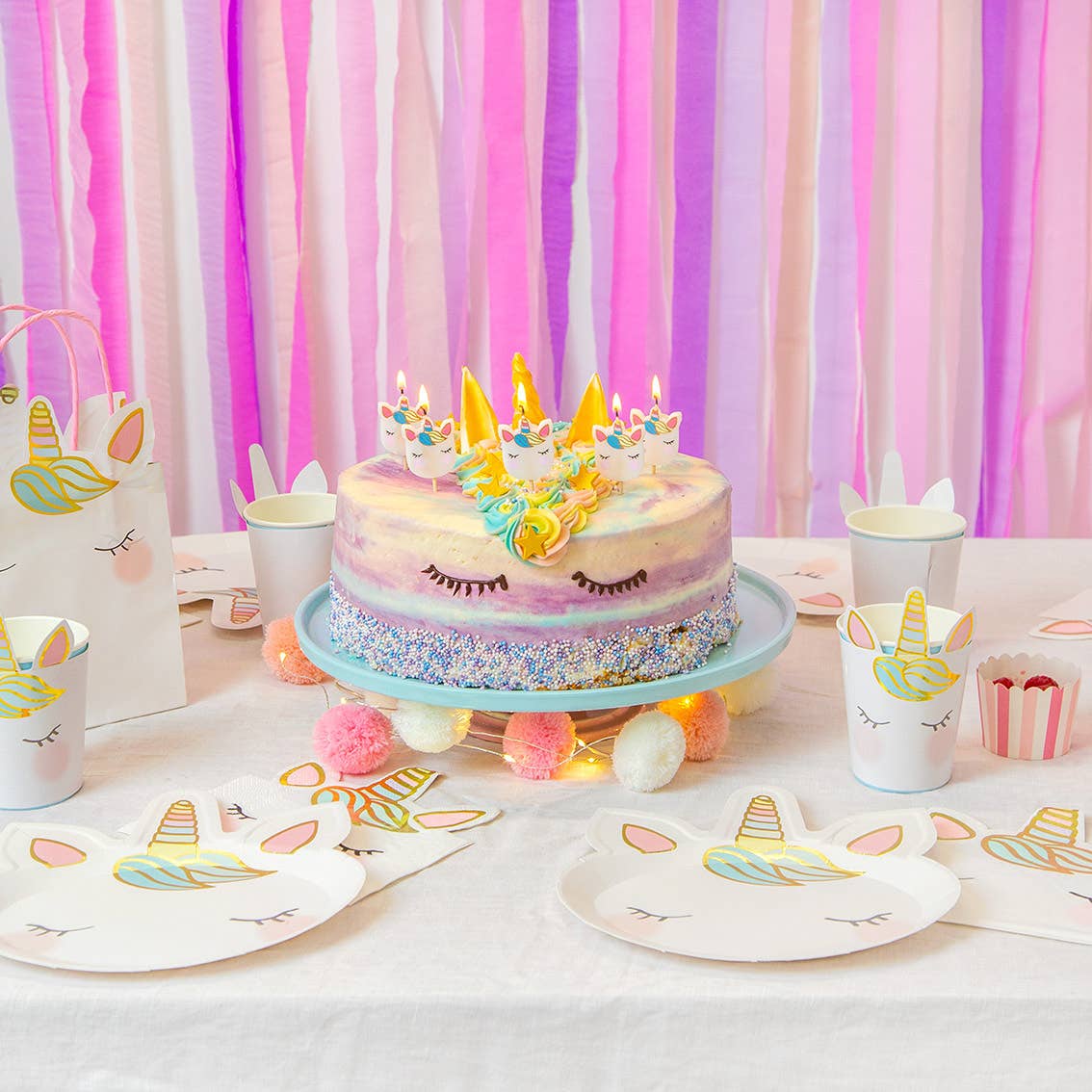 Unicorn Candles - 5 Pack