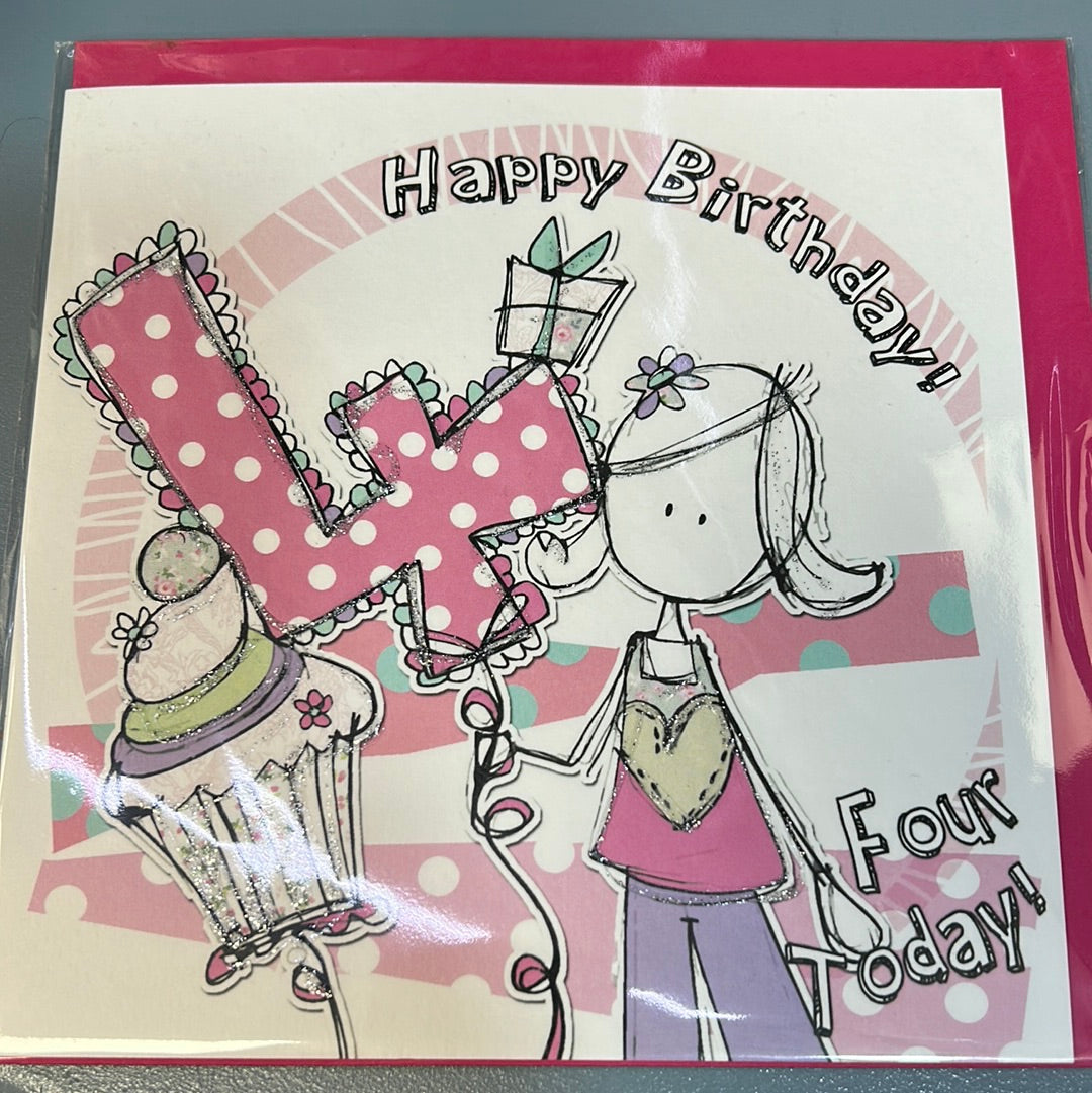 4th Birthday Card - Tracey Russell
