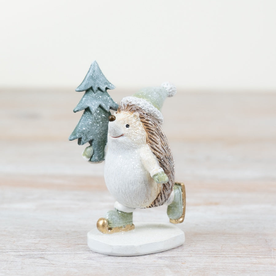 Sage Green Skating Hedgehog