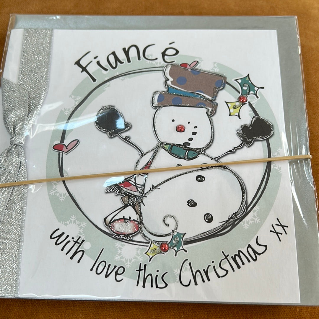 Fiancé Christmas Card - Tracey Russell