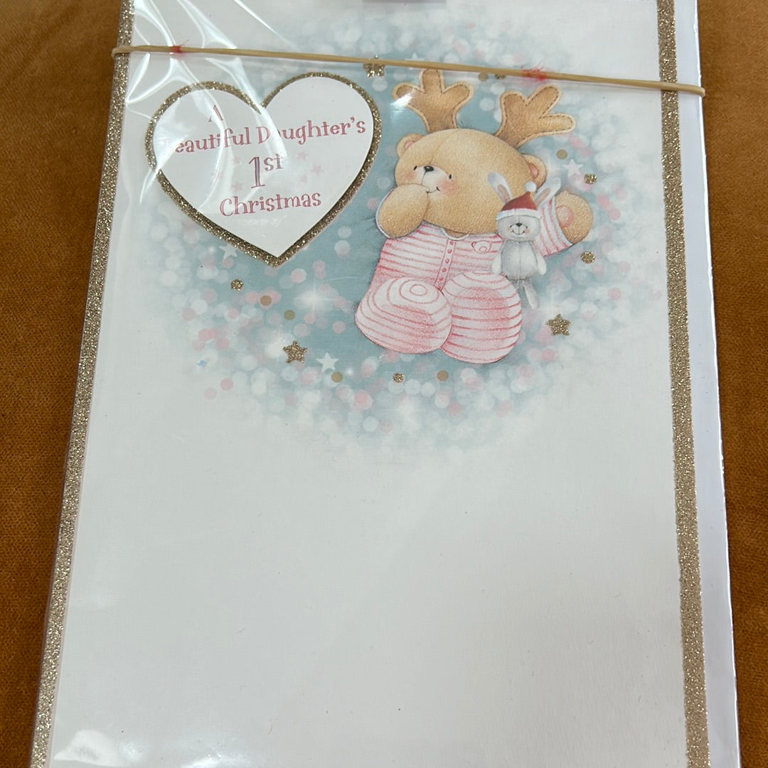Daughter 1st Christmas Card - Hallmark