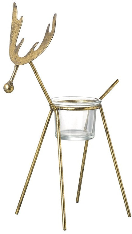 Gold Deer Tealight Holder