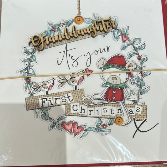 Granddaughter 1st Christmas Card - Tracey Russell