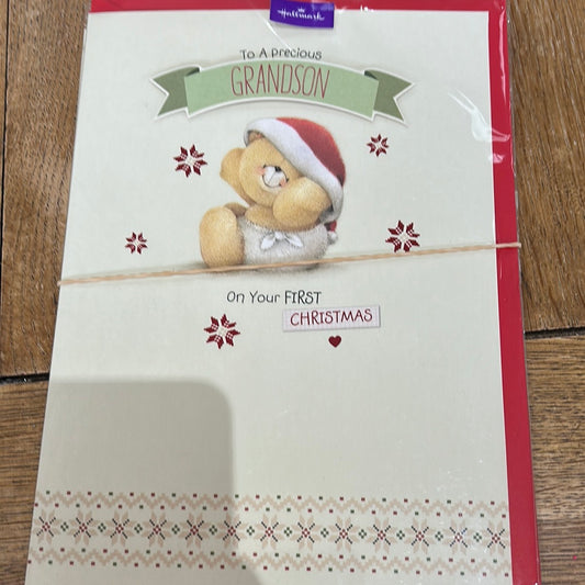 Grandson 1st Christmas Card - Hallmark