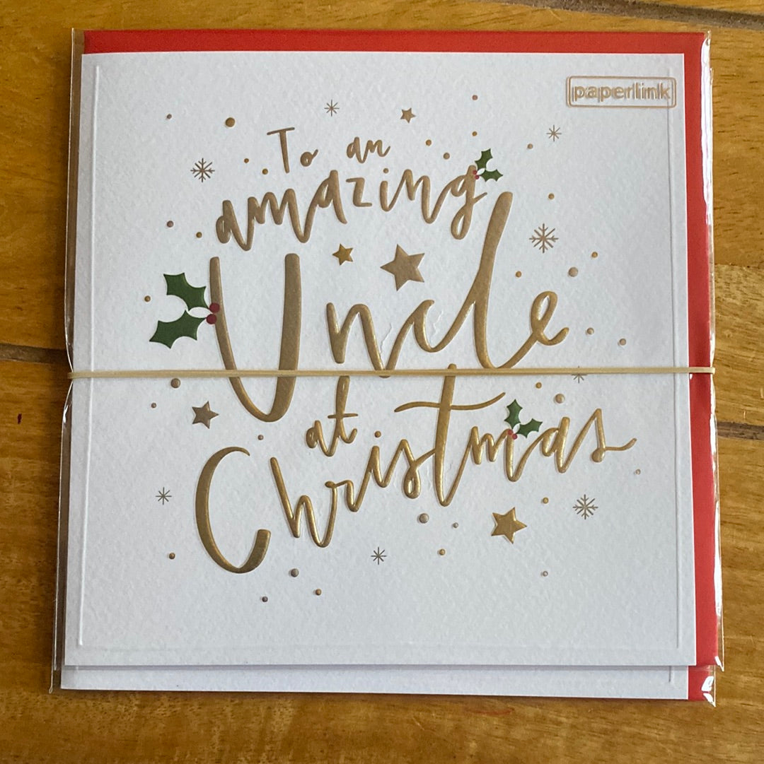 Uncle Christmas Card - Paperlink