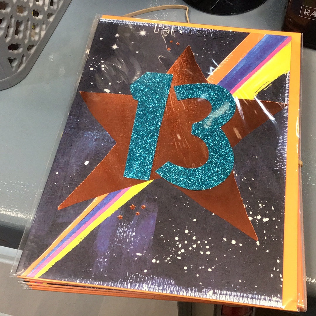 13th birthday card Papersalad