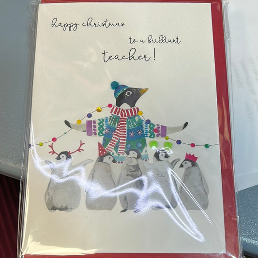 Teacher Christmas Card - Cinnamon Aitch