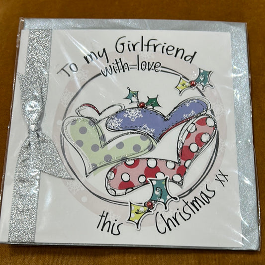 Girlfriend Christmas Card - Tracey Russell