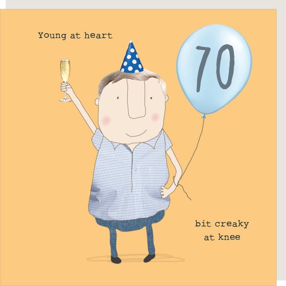 70th Happy Birthday Card - Rosie Made A Thing