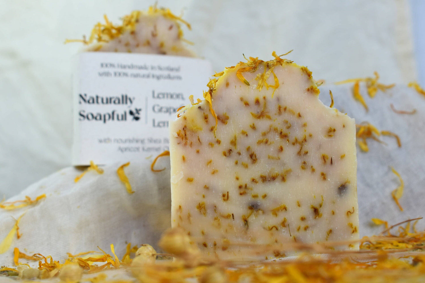 Lemon, Grapefruit & Lemongrass 100% Natural Soap Bar - Naturally Soapful