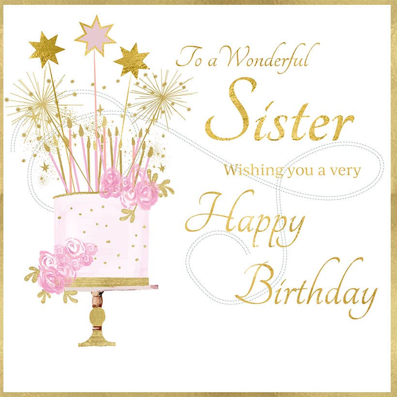 Happy Birthday Sister Card