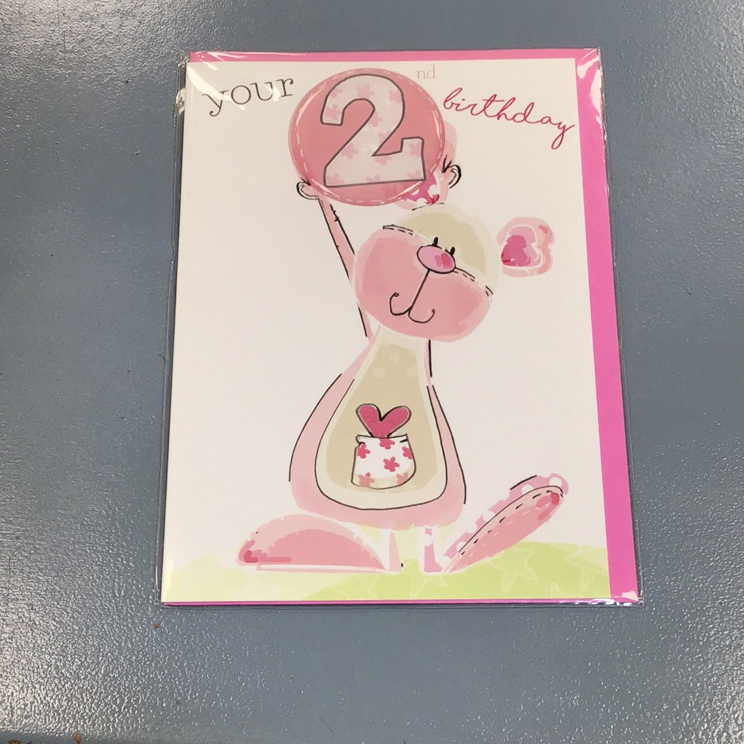2nd Birthday Card - TR
