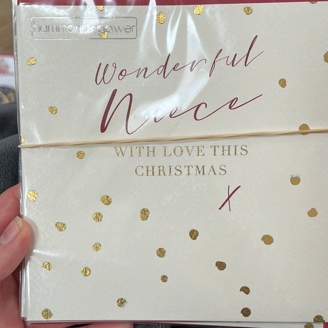 Niece Christmas Card - HG