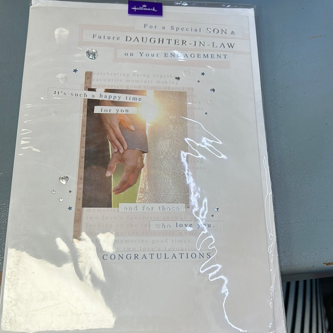 Son & Fiancée Engagement Card - Hallmark