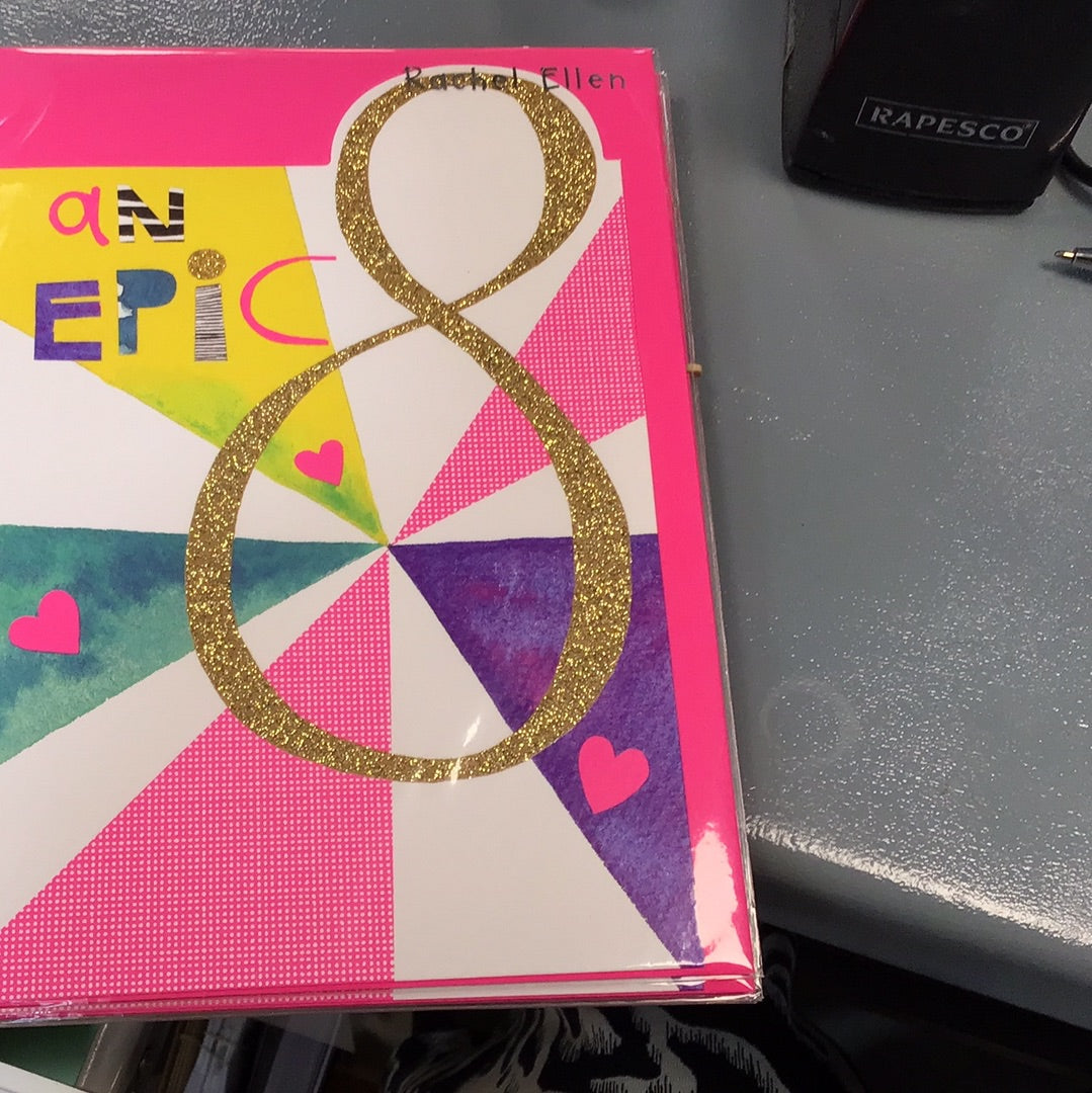 8th Birthday Card. - Rachel Ellen - pow wow