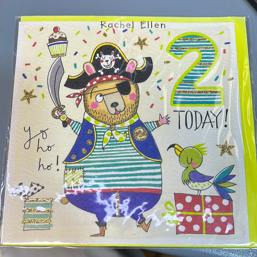 2nd Birthday Card - Rachel Ellen
