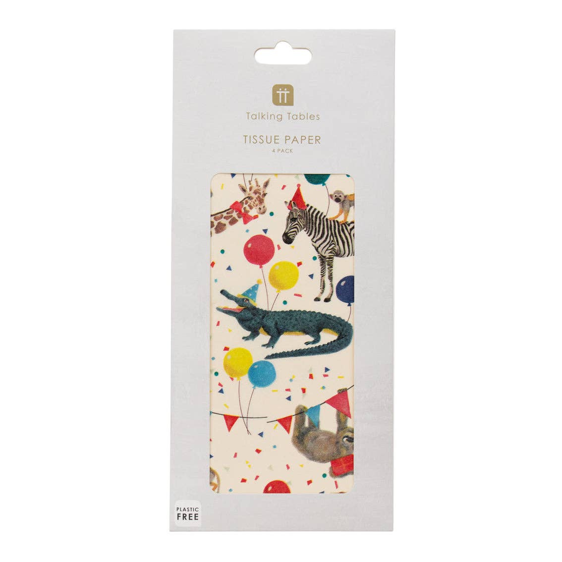 Safari Animal Birthday Recyclable Tissue Paper | 4 Sheets |