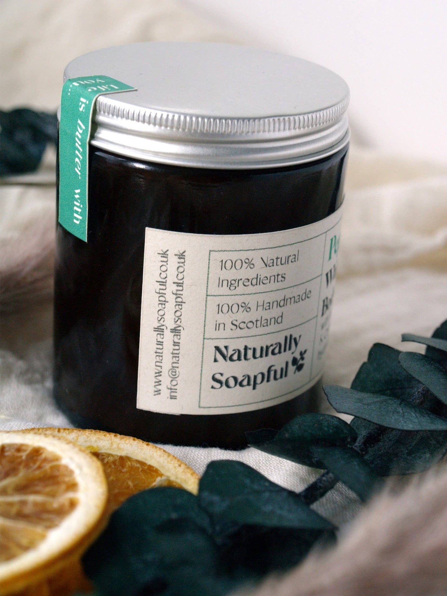 Peppermint Whipped Body Butter, 100% Natural Ingredients,