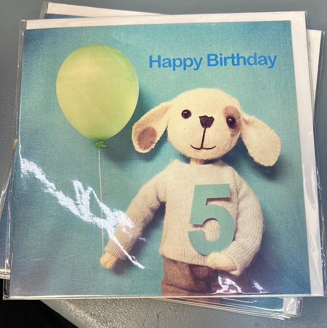 5th Birthday Card - Pippi & Me