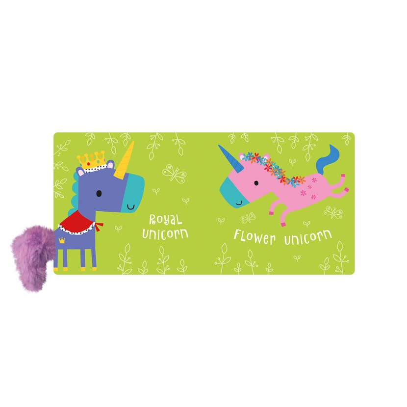 Sensory Snuggables Unicorn Fun - Touch & Feel Baby Book with Pram Attachment