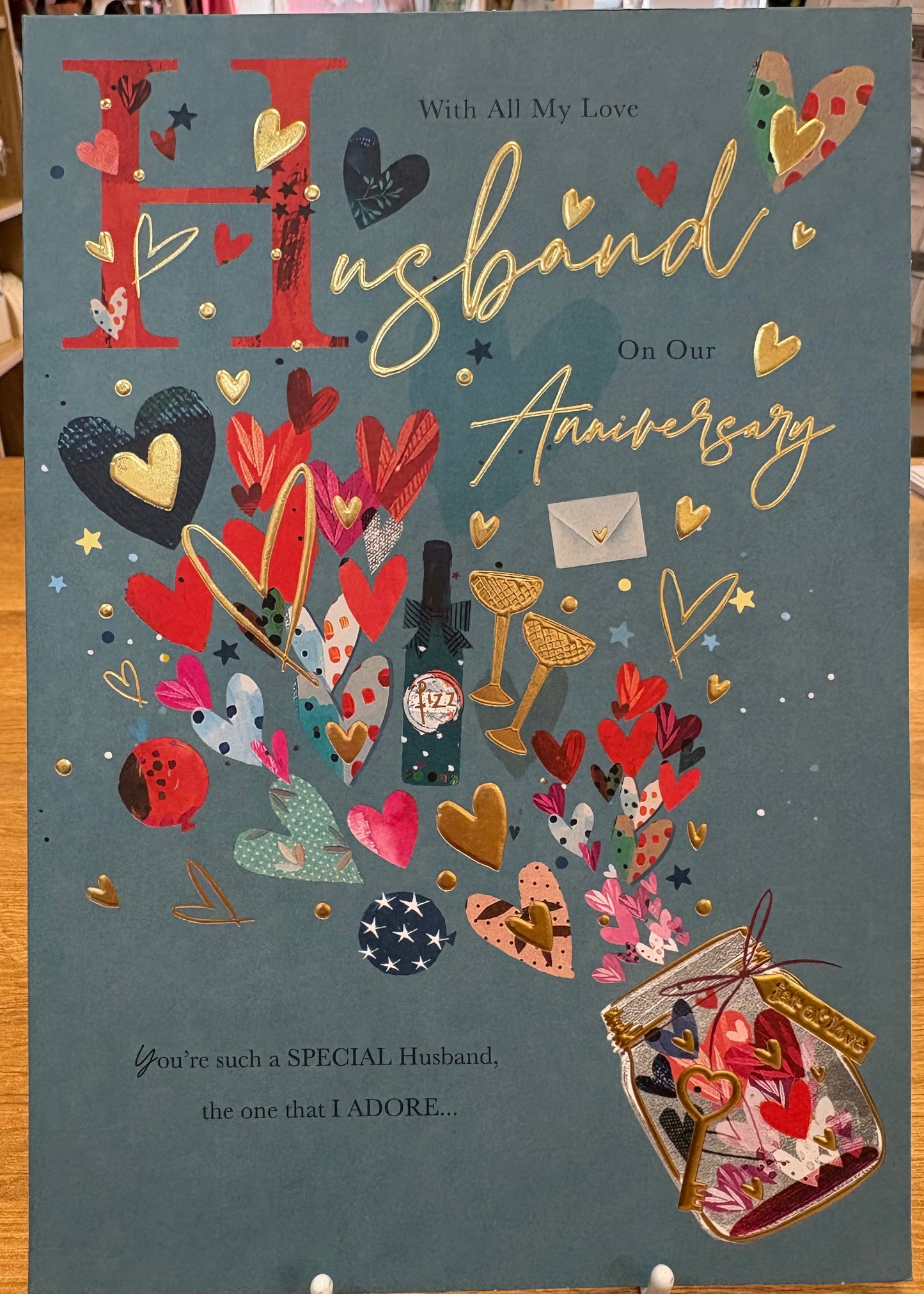 Husband Anniversary Card - Words 'n' Wishes