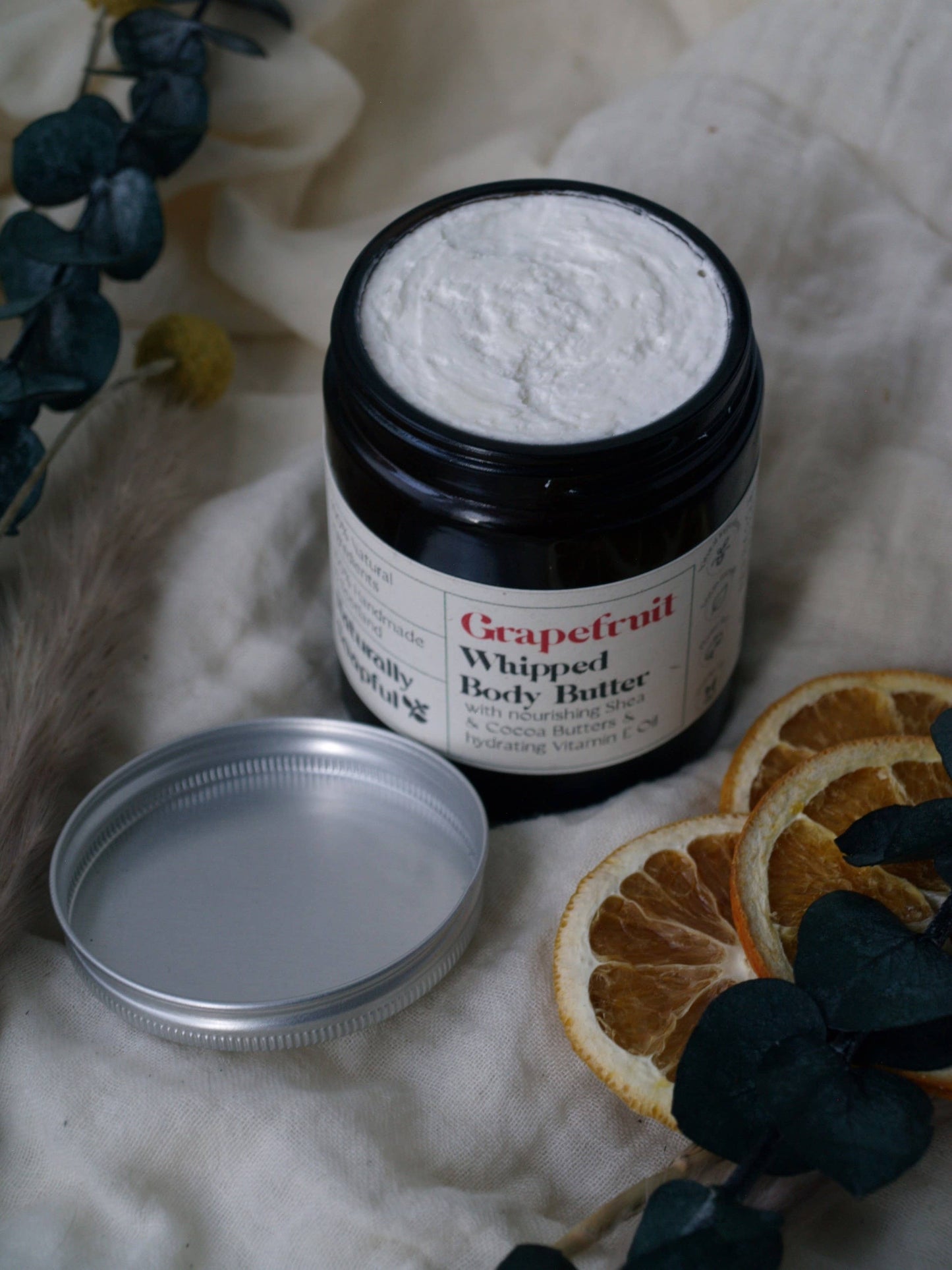 Grapefruit Whipped Body Butter, 100% Natural Ingredients, 30m