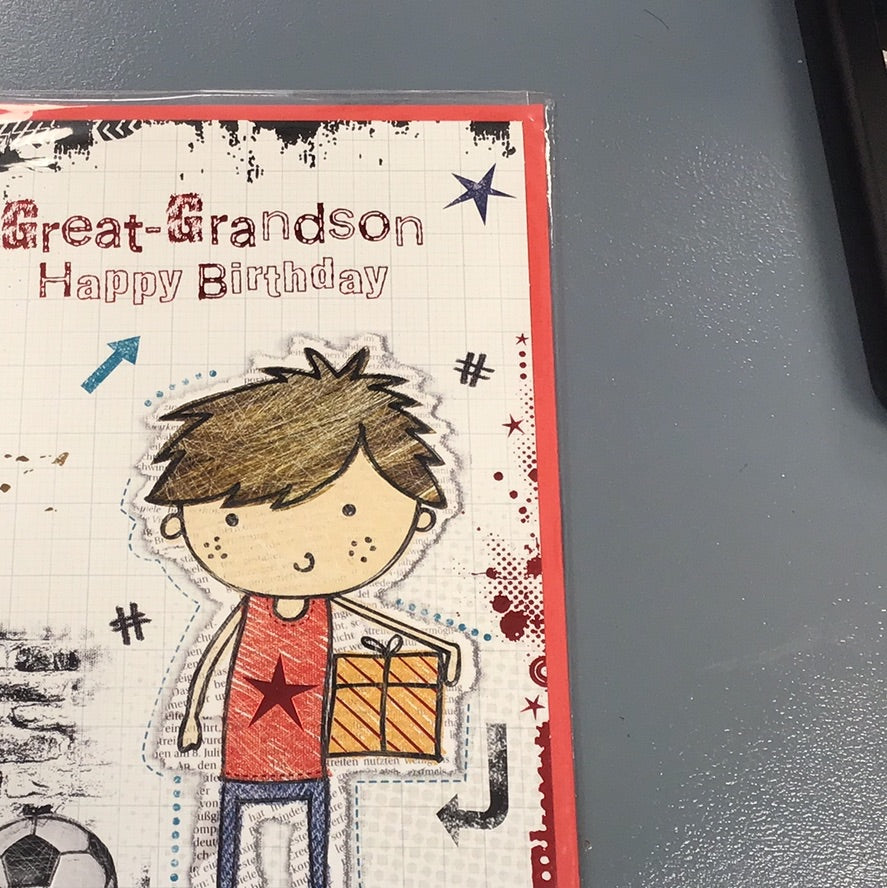 Great Grandson Birthday Card - Selective
