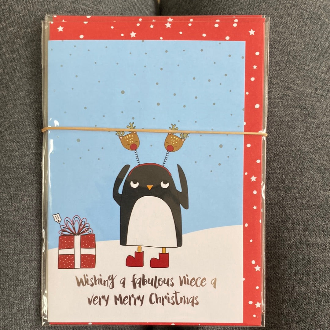 Niece Christmas Card - Danelion Stationary