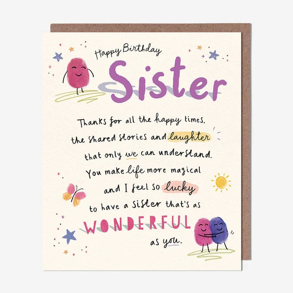 Sister Birthday Card