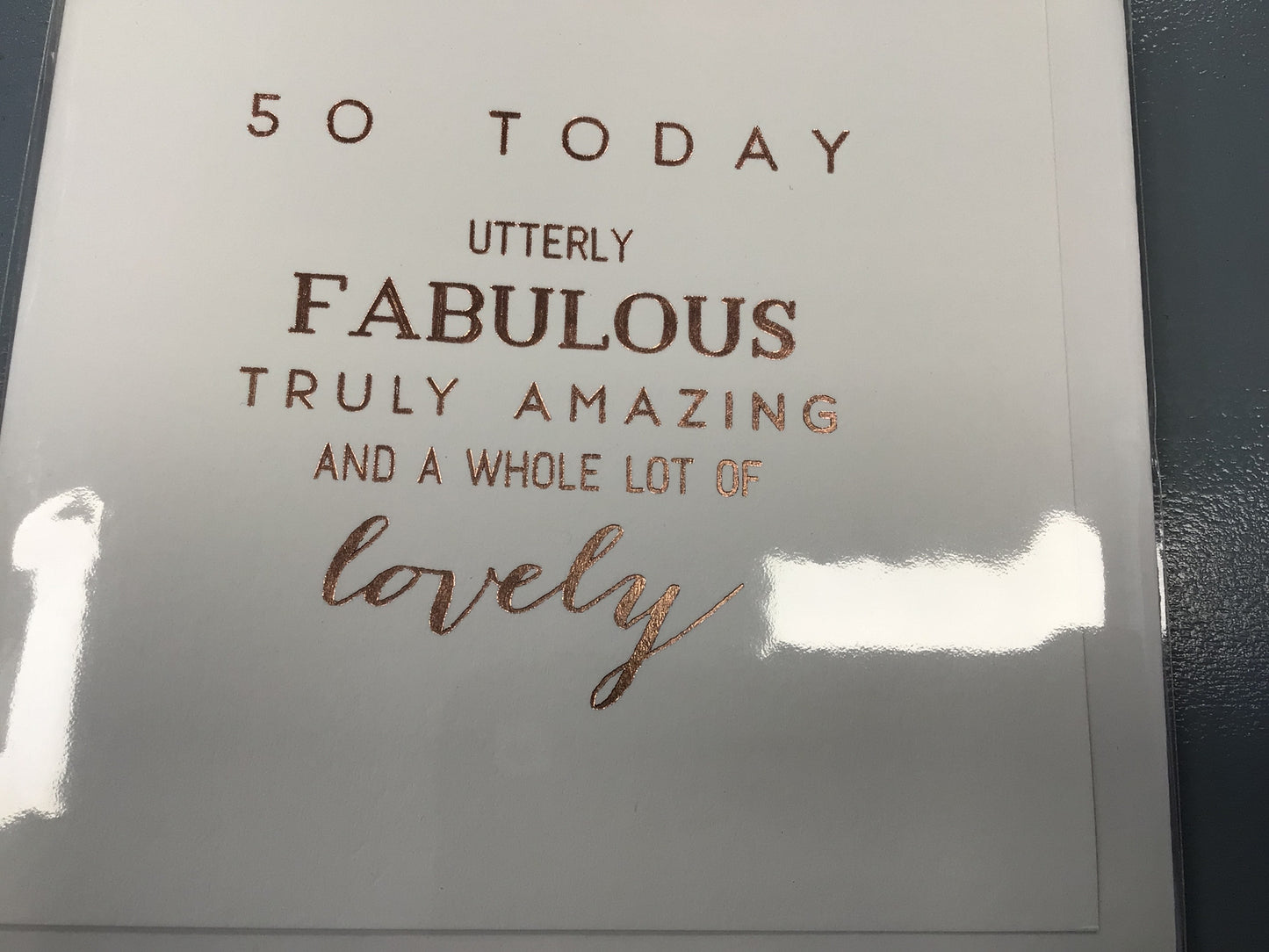 50th birthday card - Megan Clare