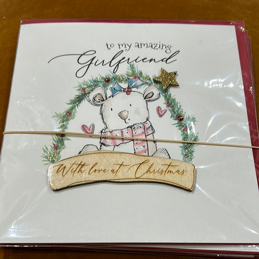 Girlfriend Christmas Card - Tracey Russell