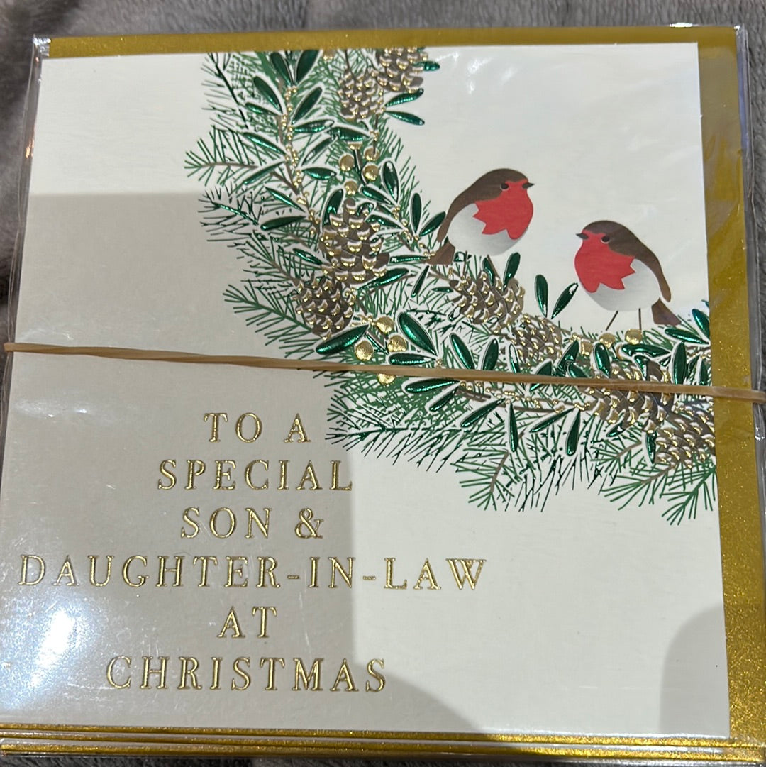 Son & DIL Christmas Card - WJB