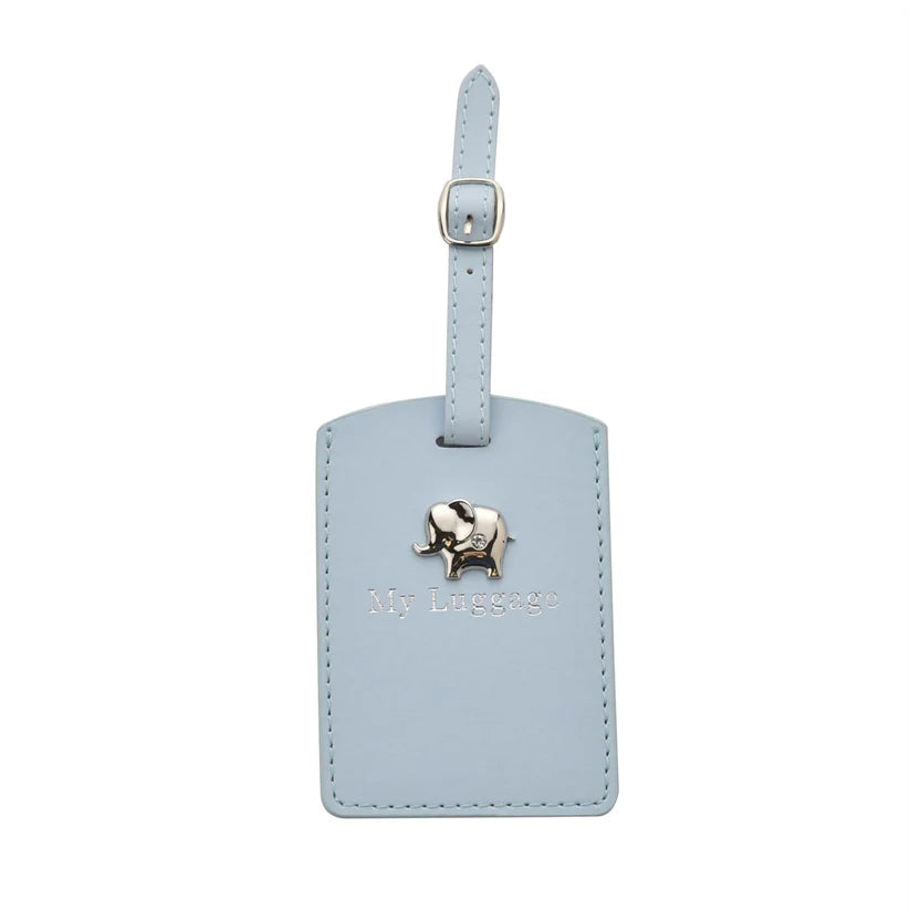 Baby Blue Passport Holder & Luggage Tag Set
