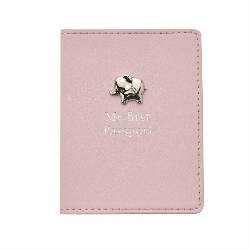Baby Pink Passport Holder & Luggage Tag Set