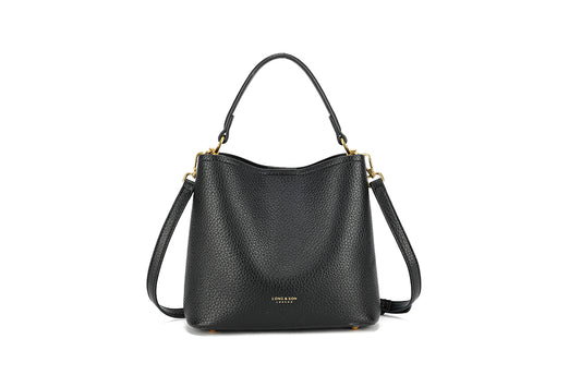 Black Bag – Structured, Chic & Versatile with Top Handle & Crossbody Strap