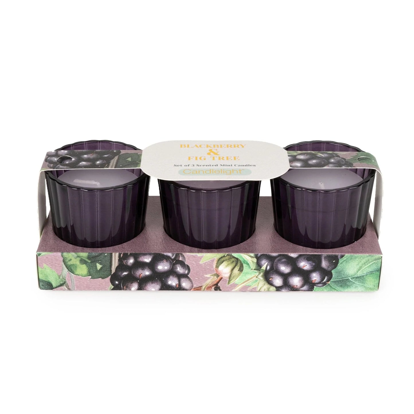 Blackberry & Fig Tree Scented Votive Candle Set