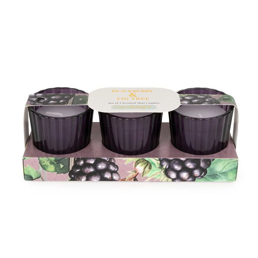 Blackberry & Fig Tree Scented Votive Candle Set