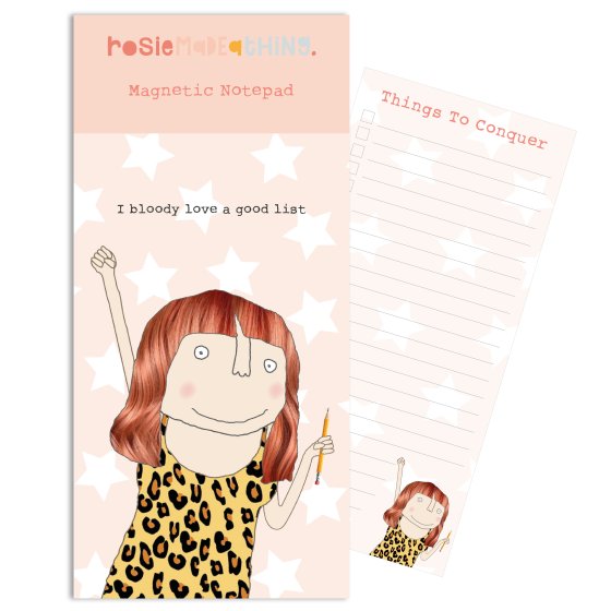 Rosie Made A Thing Magnetic Notepad – ‘I Bloody Love a Good List’